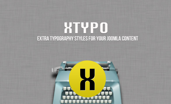 Xtypo joomla plugin