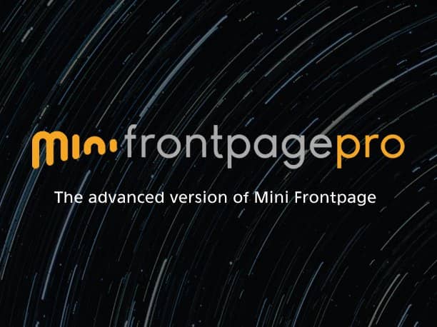 Mini Frontpage Pro